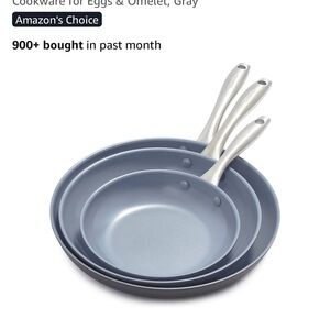 Green Pan Non-Stick Frying Pan Set 3